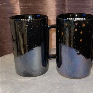 Bnwt Starbucks oil slick mug set